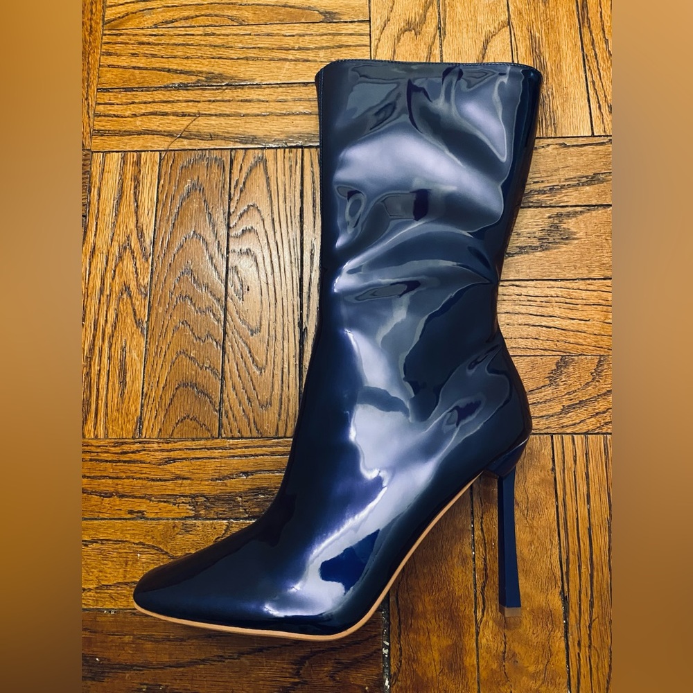 Shiny Purple Stiletto Boots by Cape Robbin
